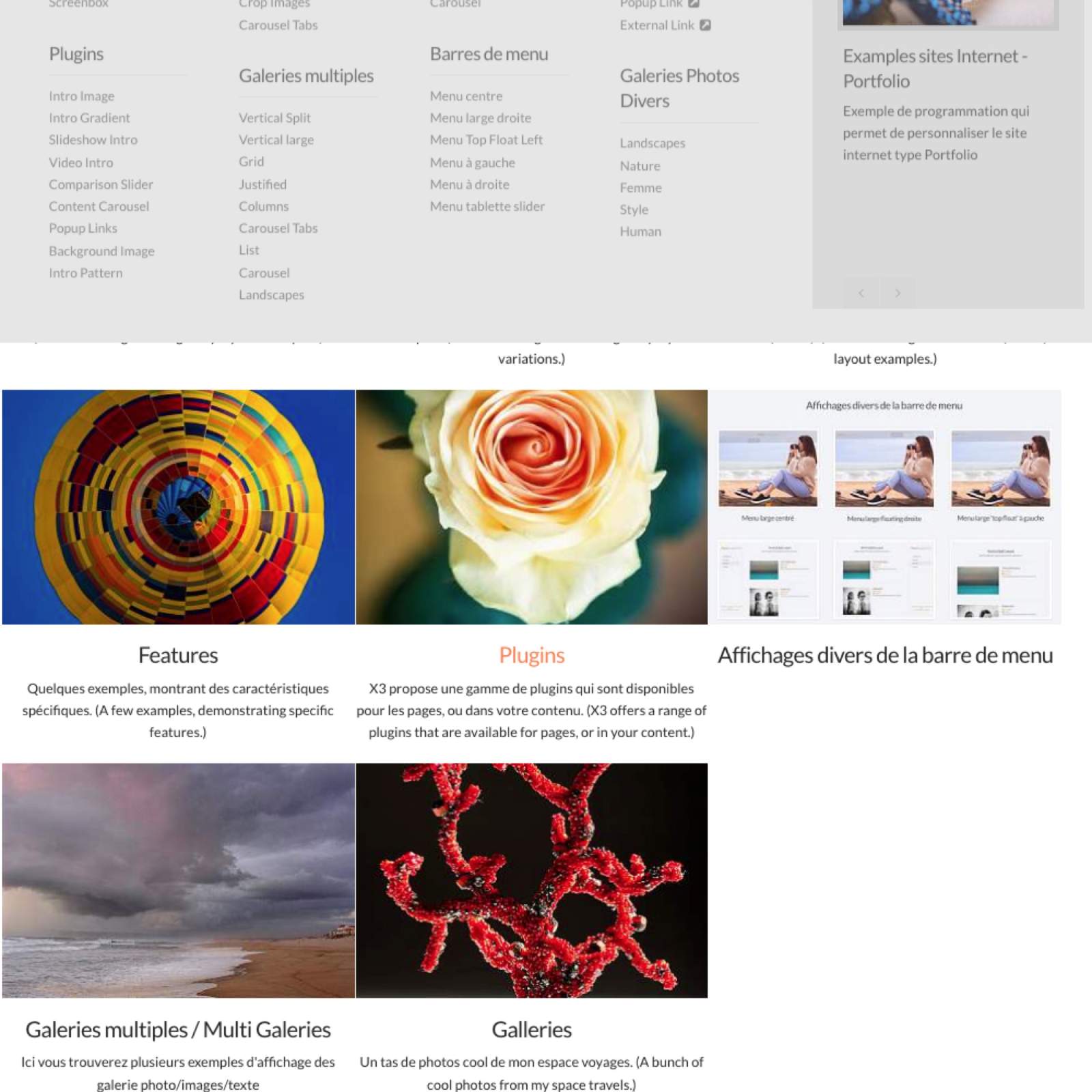 Exemple Site "Galerie"