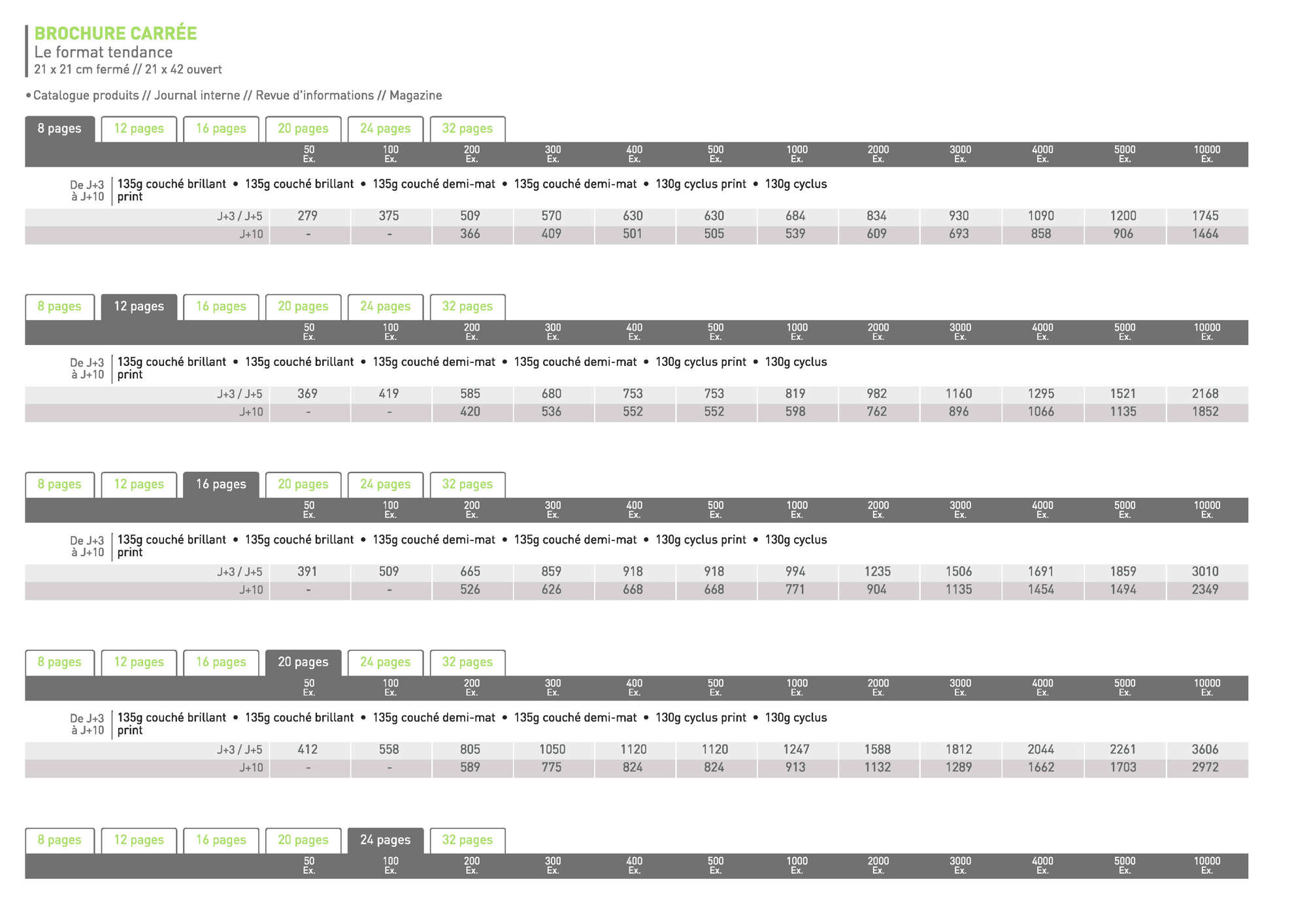 BROCHURE 21x21 2 points metal sans couv 1